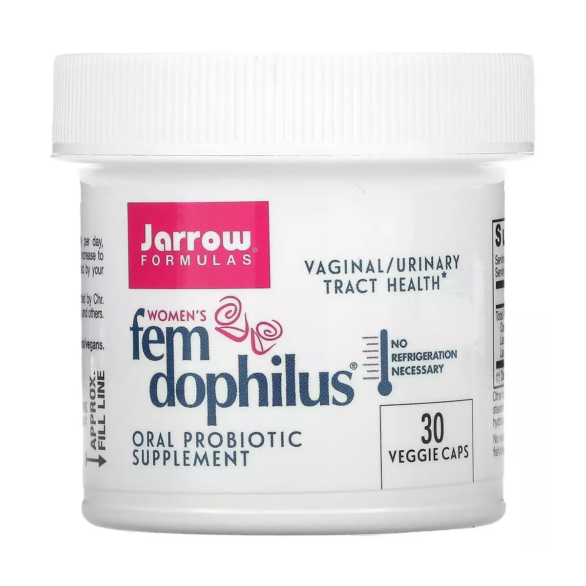 Жіночий пробіотик Jarrow Formulas Fem Dophilus 1 млрд КУО, 30 вегетаріанських капсул